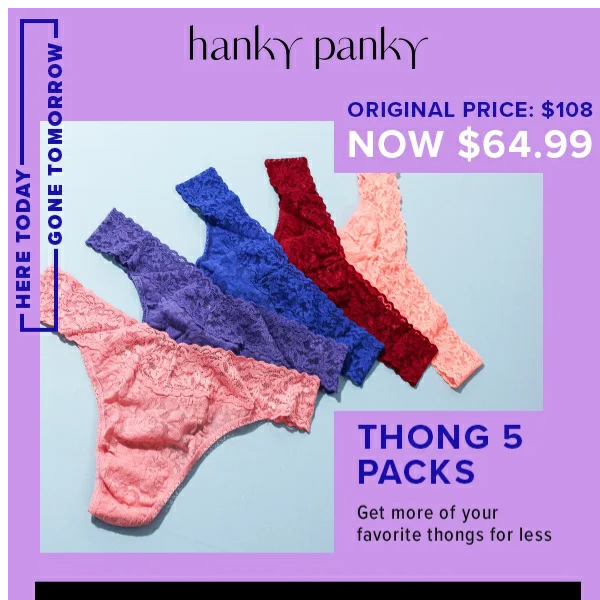 Hanky Panky Signature Lace Low-Rise Thong - Bergdorf Goodman