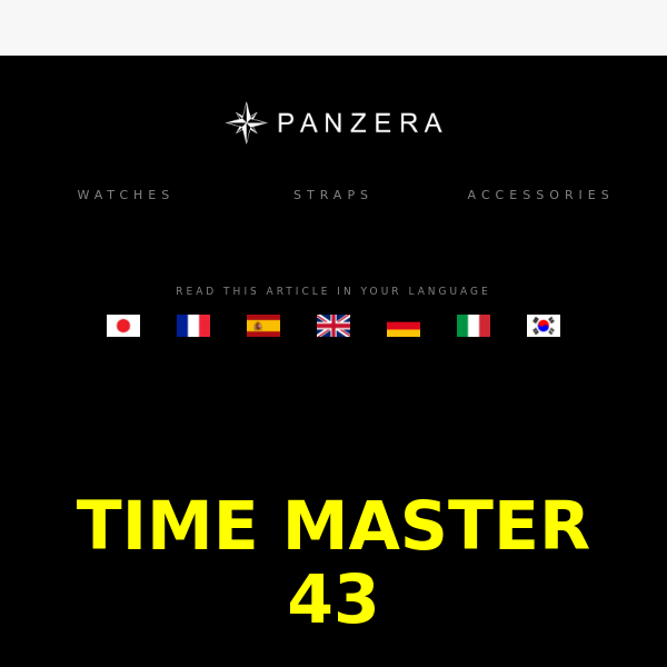 Time Master 43 Swiss Timepiece