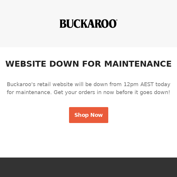 Website Down For Maintenance!