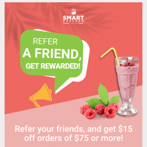 Share the love and get $15 off!