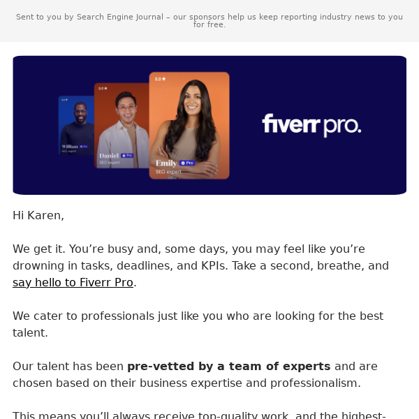 [Fiverr Pro] Outsource To Talent Who Go Above And Beyond