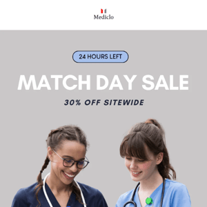 It's officially MATCH DAY shop FOR 30% OFF!