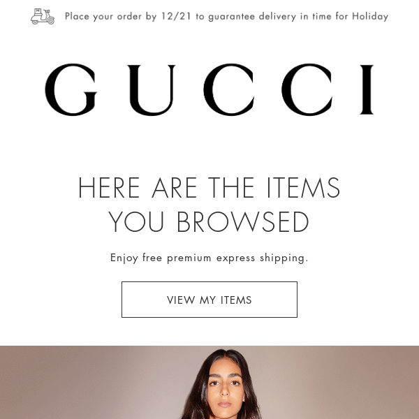 Receive your Gucci just in time with complimentary overnight shipping. -  Gucci
