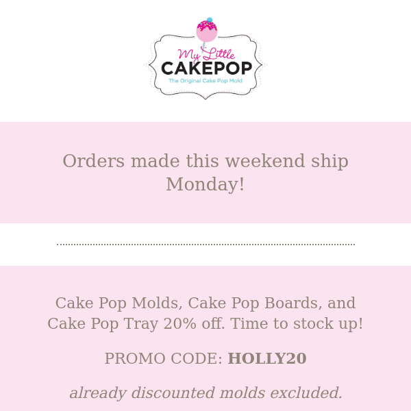 CORRECTION: discount code HOLLY20.... Weekend Holiday Treat🎄