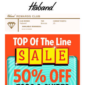 Hello, hello! FIFTY PERCENT OFF *TOPS* confirmed