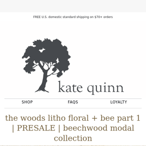 SHOP NOW! | PRESALE | The Woods Litho Floral + Bee Part 1