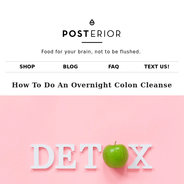 How to do an Overnight Colon Cleanse