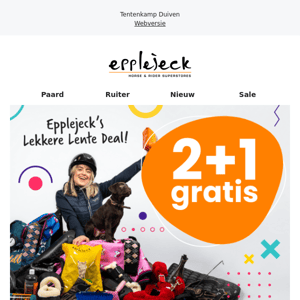 2+1 gratis met Epplejeck's lekkere lente deal!