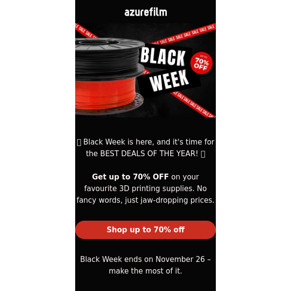 ★ Black Week: Up to 70% off ★