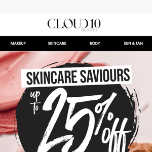 Amazing Skincare savings 😍 Up to 25% off sitewide ⚡