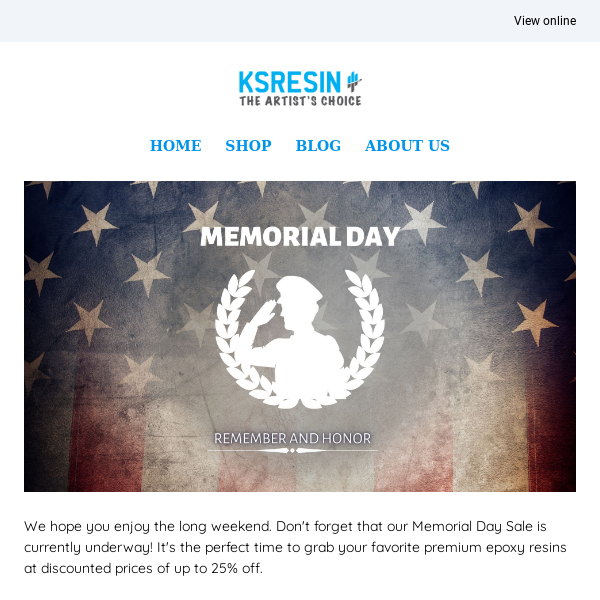 Memorial Day Sale Continues