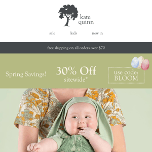 Spring into savings! 30% OFF during our Spring Stock Up event!