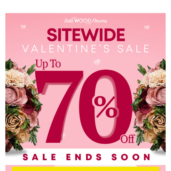 Hey Sola Wood Flowers! Let Your Heart Bloom with Savings