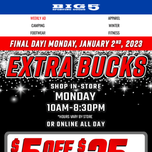 HURRY ⏰ $5 Off $25 🥳 Final Day ❗❗