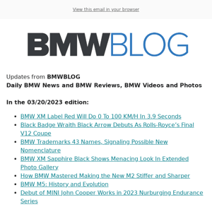 Posts from BMWBLOG for 03/20/2023