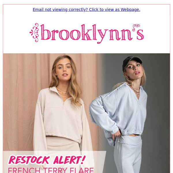 ⚡⚡ Restock alert! ⚡⚡ Shop in-store or online at www.brooklynns.com.