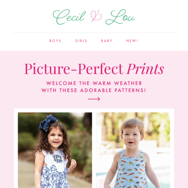 Darling prints not to be missed!