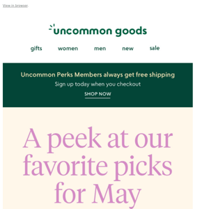 A peek at our favorite picks for May