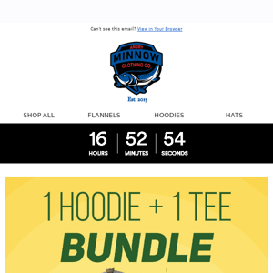 People are loving this bundle! Hoodie + T-Shirt for $69