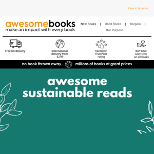 🌎Read Sustainably 🌎— Awesome books for awesome prices!