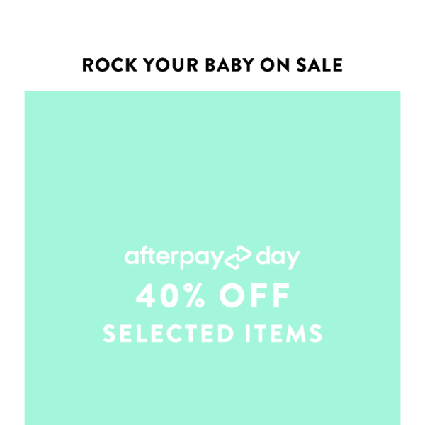 FINAL HOURS FOR OUR AFTERPAY DAY SALE!!