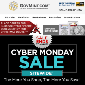 Last Chance for Cyber Monday Savings!