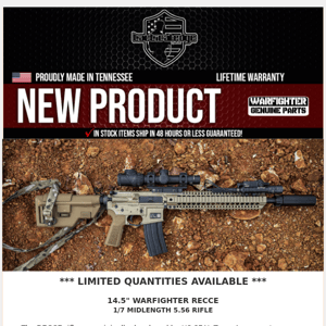 THE ALL-NEW WARFIGHTER RECCE IS HERE.......