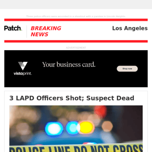 3 LAPD Officers Shot; Suspect Dead – Thu 08:36:55AM