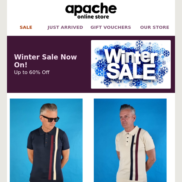Hurry! Winter Sale Live! Up to 60% off!