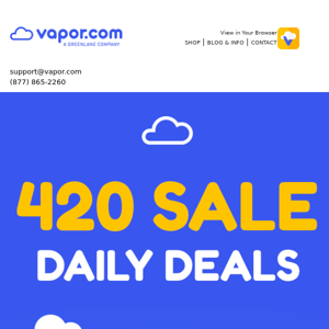 Check Out Our 420 Daily Deals