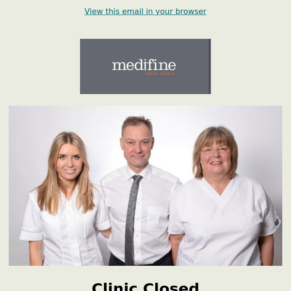 Clinic closed for 1 week