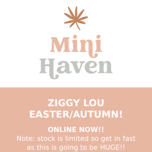 ZIGGY LOU EASTER/AUTUMN IS HERE!
