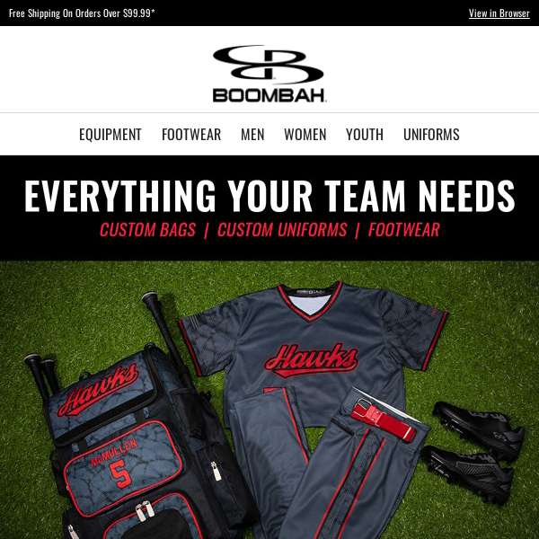 Custom Bat Bags, Custom Uniforms, and Footwear - Everything Your Team  Needs! - Boombah