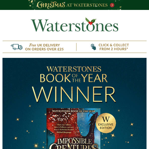 The Waterstones Book Of The Year Is...