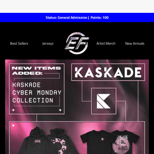 Kaskade's Cyber Monday Collection has been added to the Superstore!