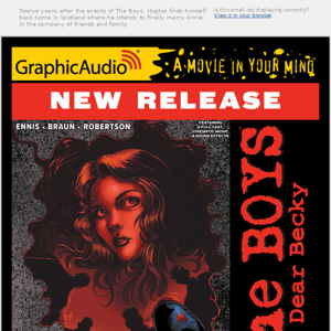 New Release! The Boys: Dear Becky by Garth Ennis, Russ Braun and Darick Robertson