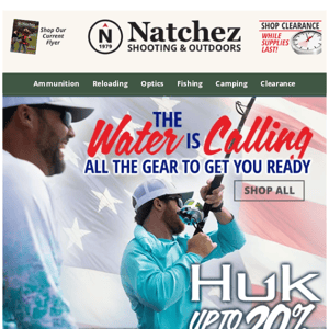 Gear to Get You on the Water & Huk Up to 20% Off