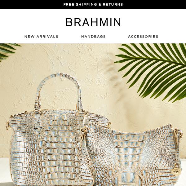 Brahmin Bekka Shoulder Bag - Blue Haze