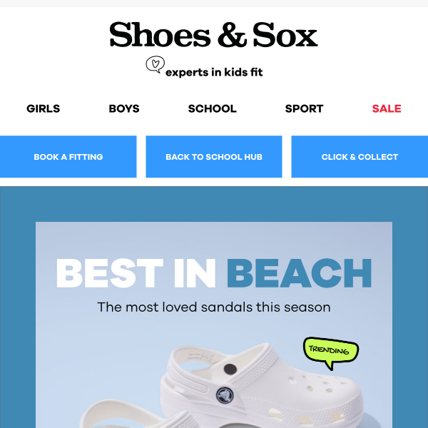 Crocs and more trending beach faves