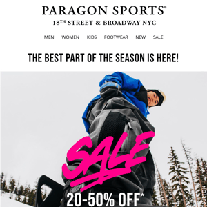 SPRING SKIING SALE! Up to 50%Off New Gear & Apparel!