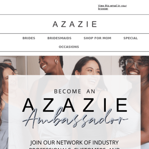 Azazie’s Ambassador Program!