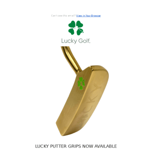 Feeling Lucky? Take your putting to the next level.🍀