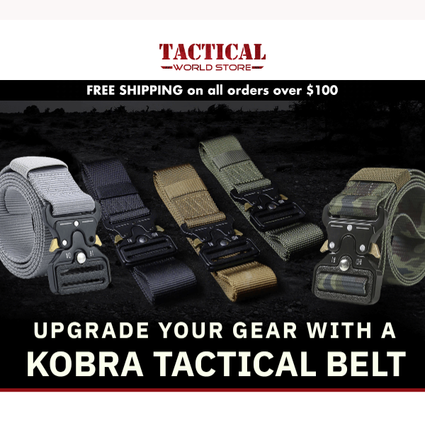 Upgrade your gear with a Kobra Tactical Belt