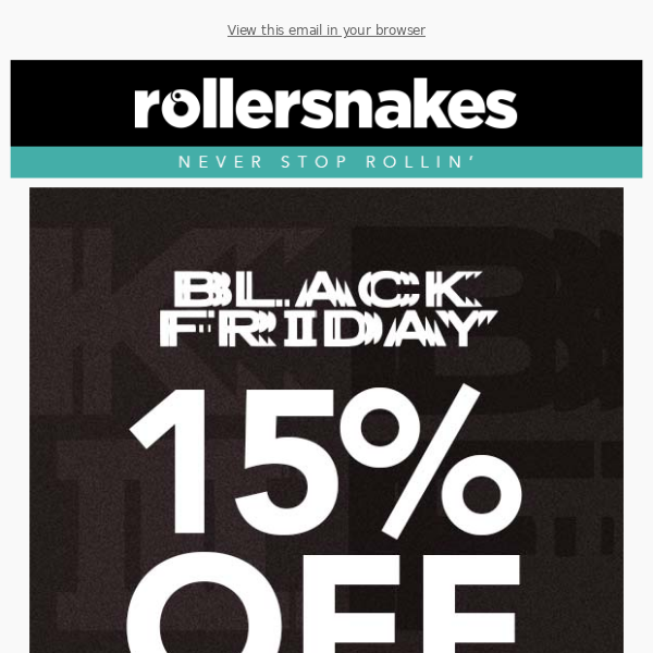 EARLY BLACK FRIDAY OFFER: 15% OFF SALE CLOTHING & FOOTWEAR