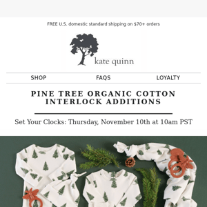 Pine Tree Organic Cotton Interlock Additions