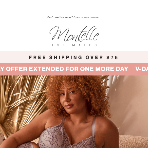 girls, we heard you: we're extending our V-Day sale﻿ 💓