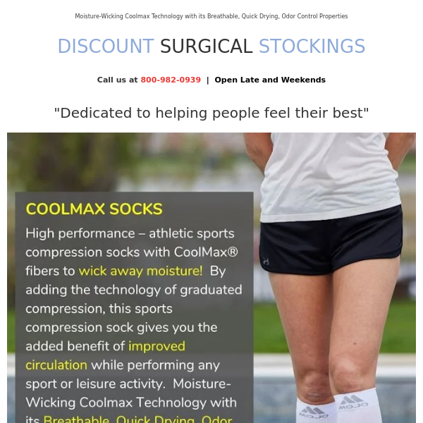 Experience Ultimate Comfort and Style with Moisture-Wicking CoolMax Compression Socks!