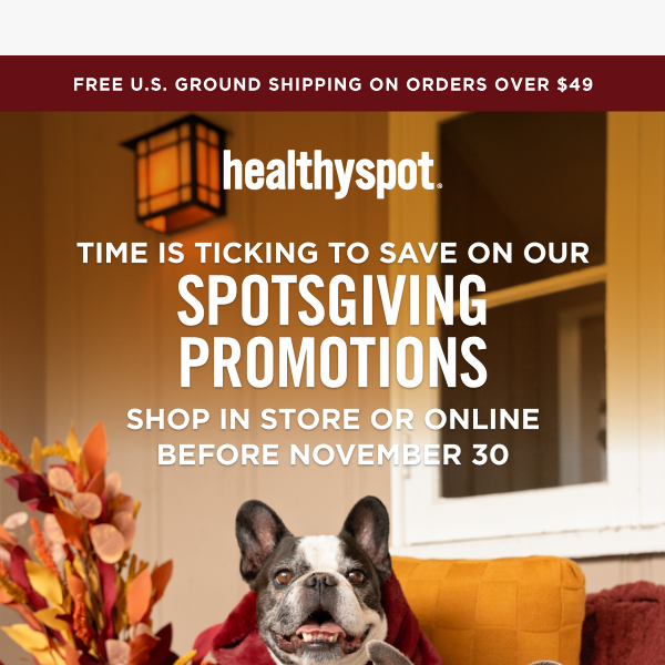 Have You Shopped Our Spotsgiving Promotions Yet?