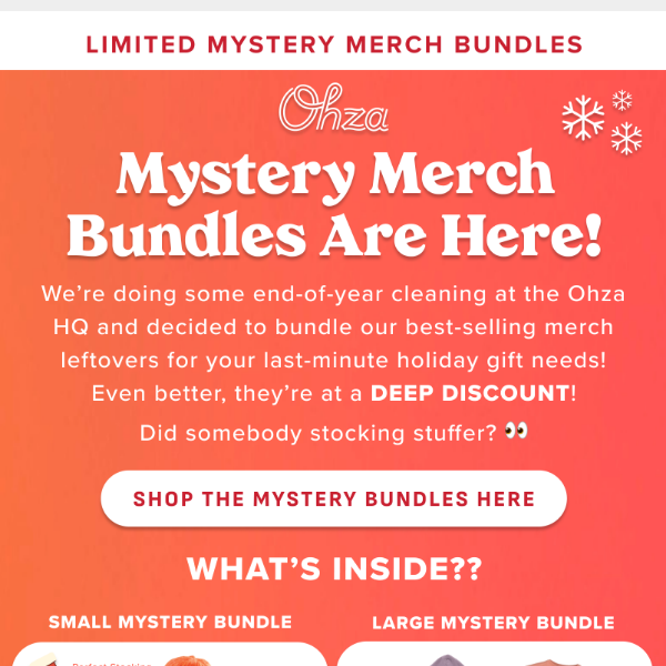 Limited Mystery Merch Bundles 🎁