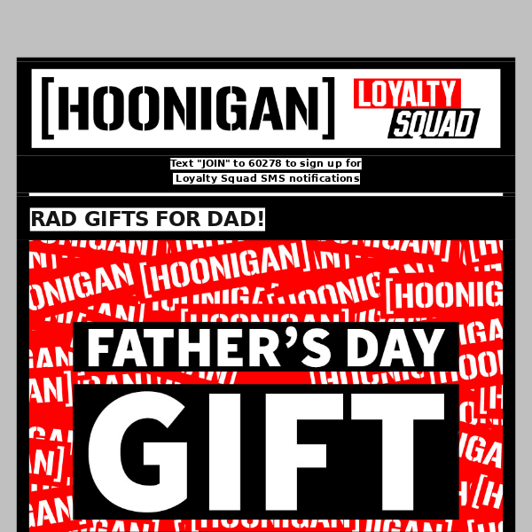HOONIGAN FATHER'S DAY GIFT GUIDE